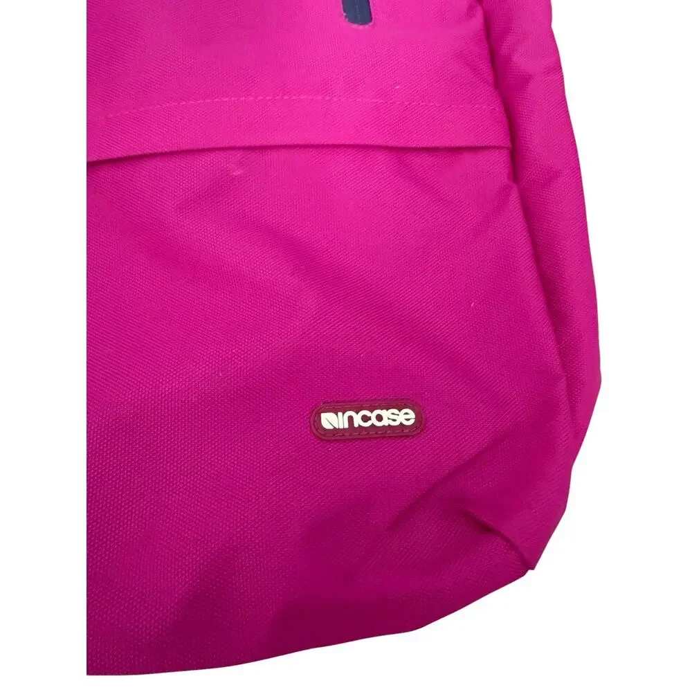 “INCASE” Laptop Backpack Fuchsia Pink Softside Velvet Padded Inside Backpack 18”